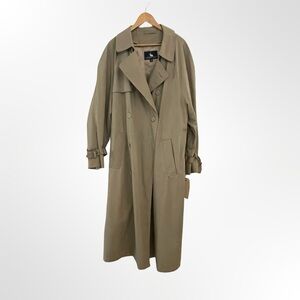 London Fog Classic Double-Breasted Trench Coat in Taupe